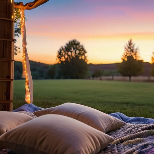 Cozy blankets for backyard movie marathons.