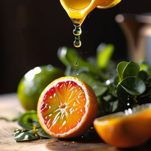 The Final Squeeze of citrus zest.