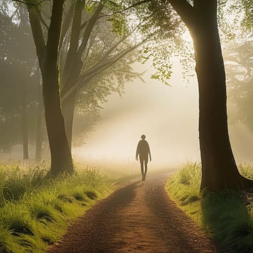 Taking the First Step toward morning peace.