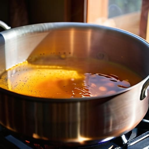 Simmering stockpot: The Heart of the Kitchen.